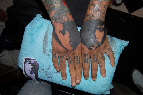 Later, Bruno described an elaborate, five-element Die Hard tattoo that he 